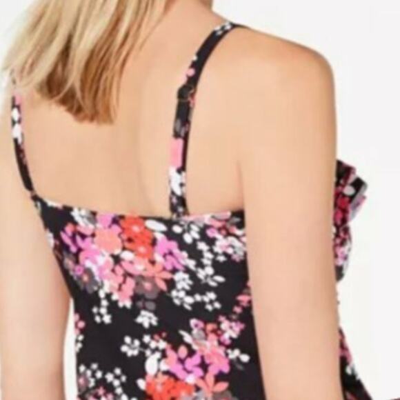 Island Escape Ditzy Daze Pink Floral Tankini Top Small - Picture 8 of 9